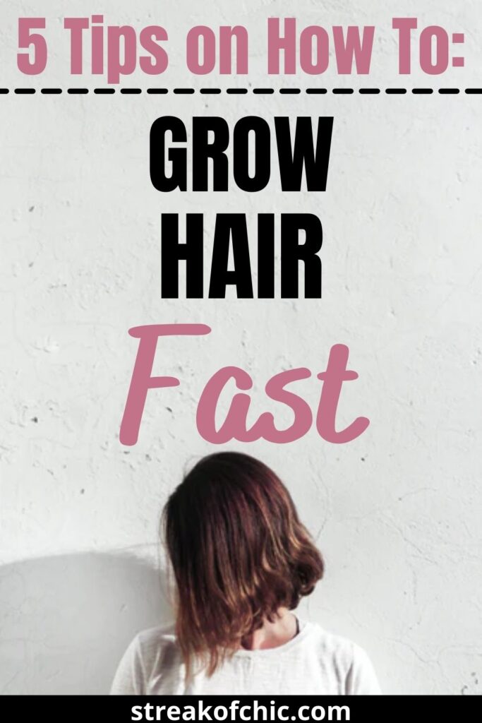 Do you want long and healthy hair? Here are 5 realistic hair growth tips to help you grow you hair faster and longer. 